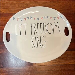 Rae Dunn Let Freedom Ring Platter